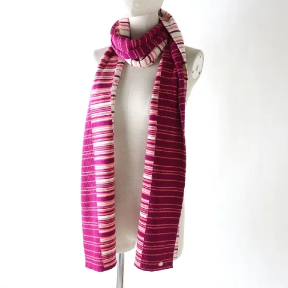 Chanel Vintage Pre-owned Cashmere scarves Pink Dames