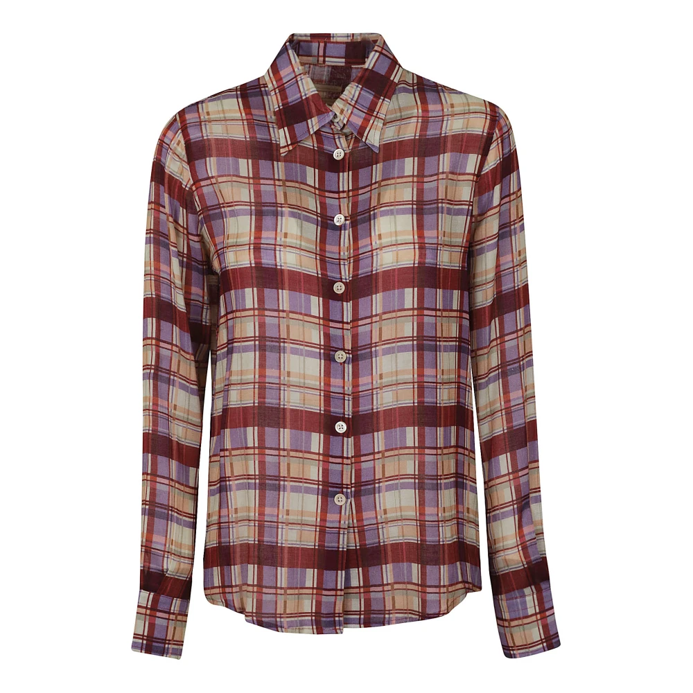 Massimo Alba Sierra Wollen Overhemd Multicolor Dames