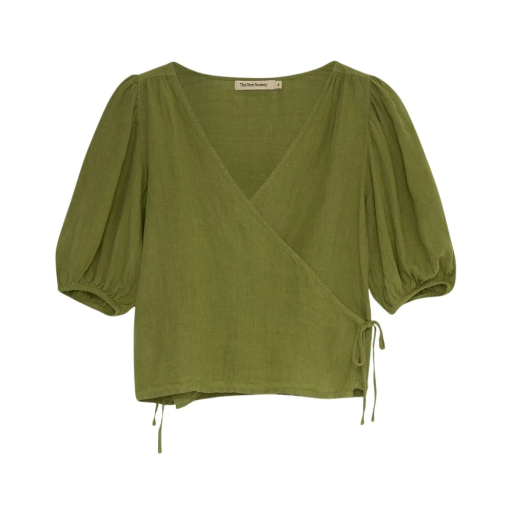 The New Society Hera Vrouw Blouse Olijf Green Dames