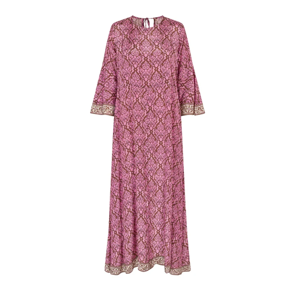 Lollys Laundry Boho Dream Maxi Jurk Roze Pink Dames