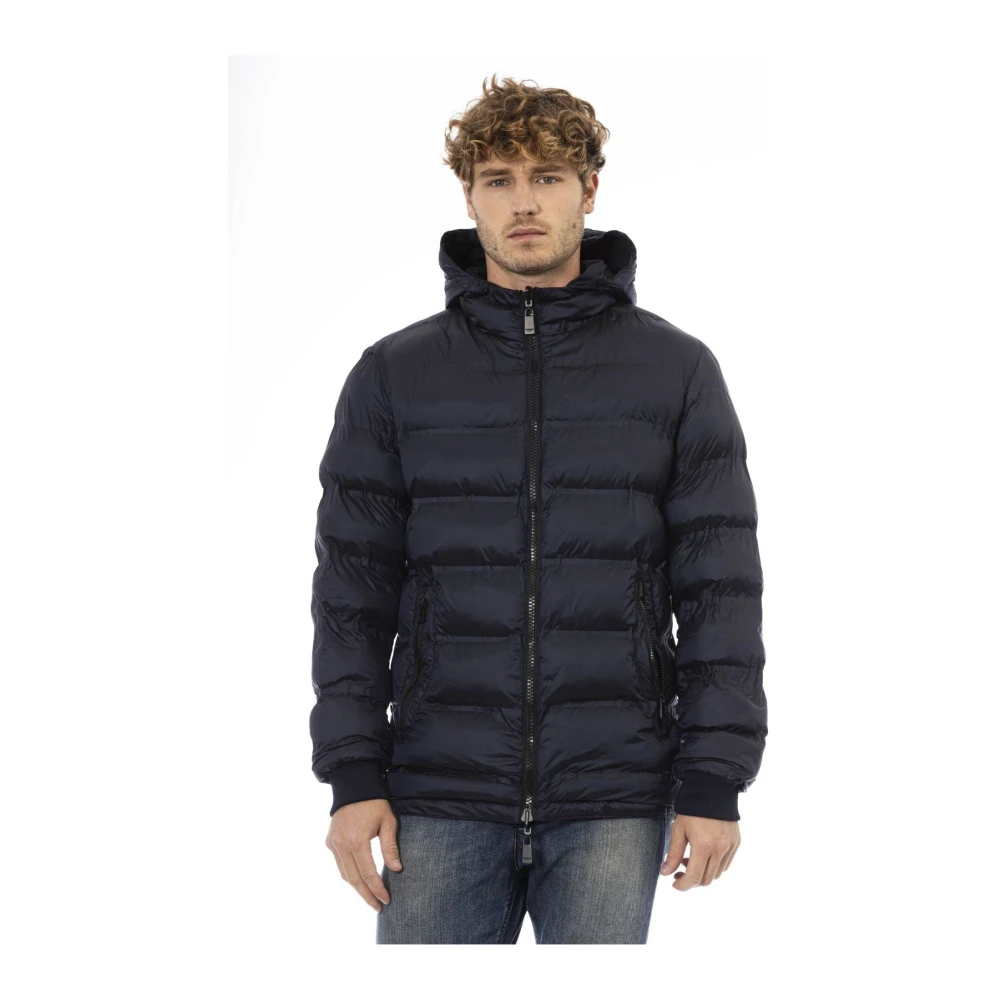 Baldinini Tijdloze Elegante Jas Blue Heren