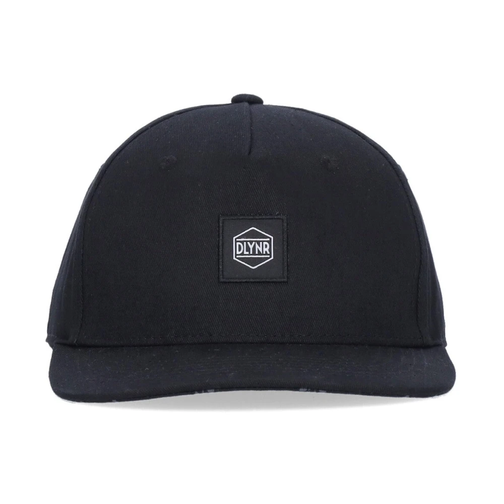 Dolly Noire Platte Klep Pet Zwart Katoen Logo Black Heren