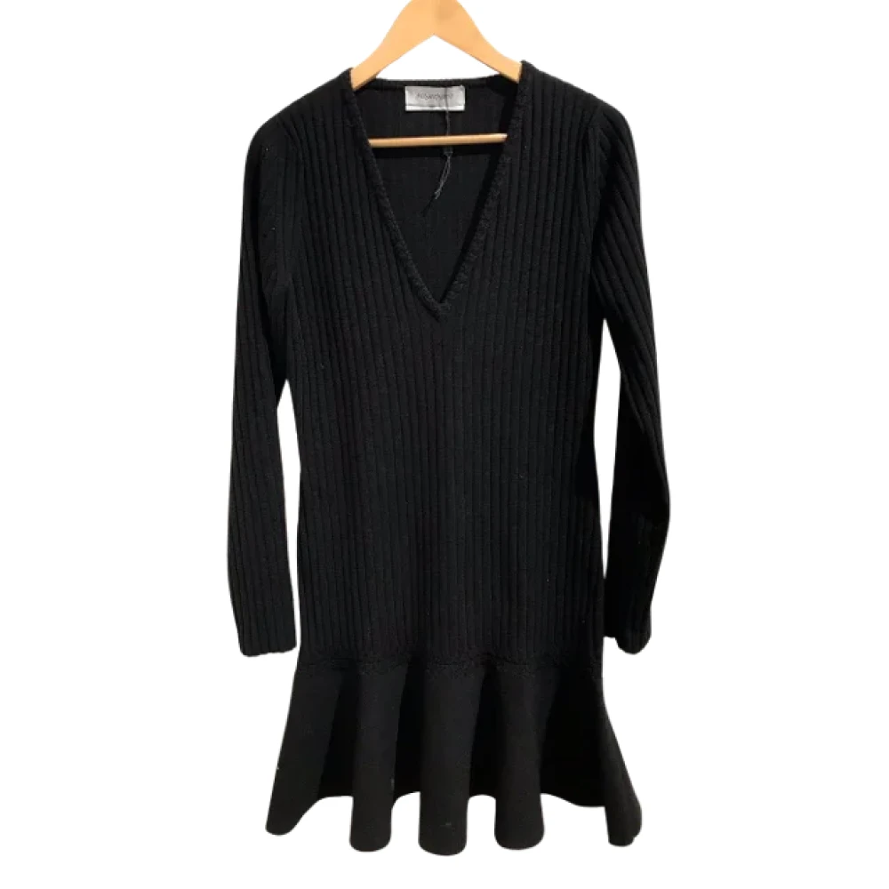 Yves Saint Laurent Vintage Pre-owned Knit dresses Black Dames