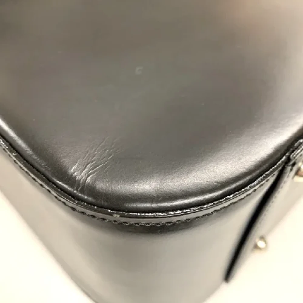 Burberry Vintage Pre-owned Leather shoulder-bags Black Dames