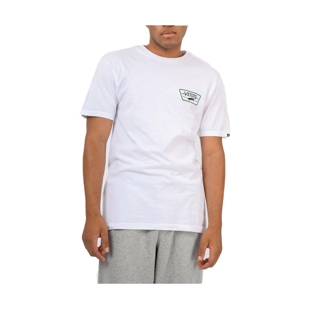Vans Patch Back Tee Shirt White Heren