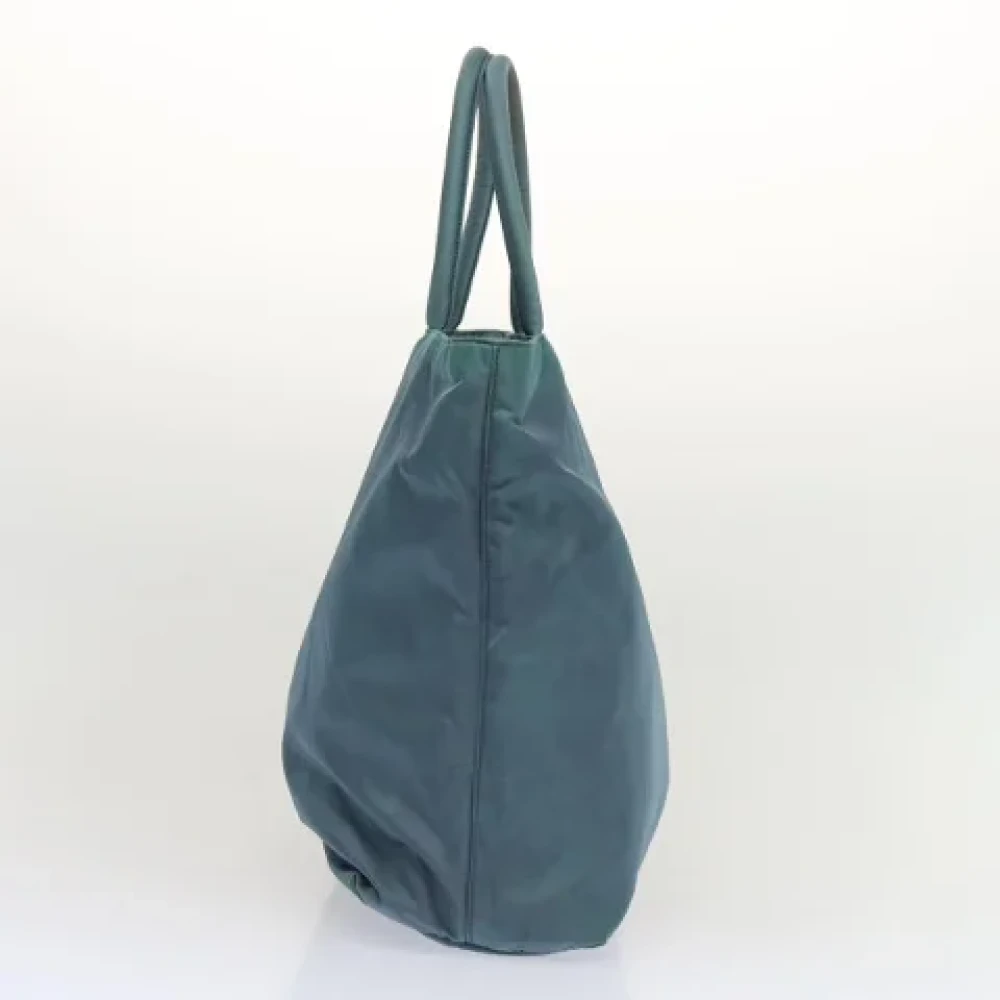 Prada Vintage Pre-owned Nylon totes Blue Dames