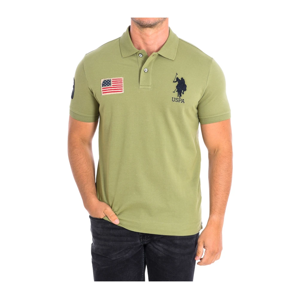 U.s. Polo Assn. Hombre Verde Camisetas, Talla: S
