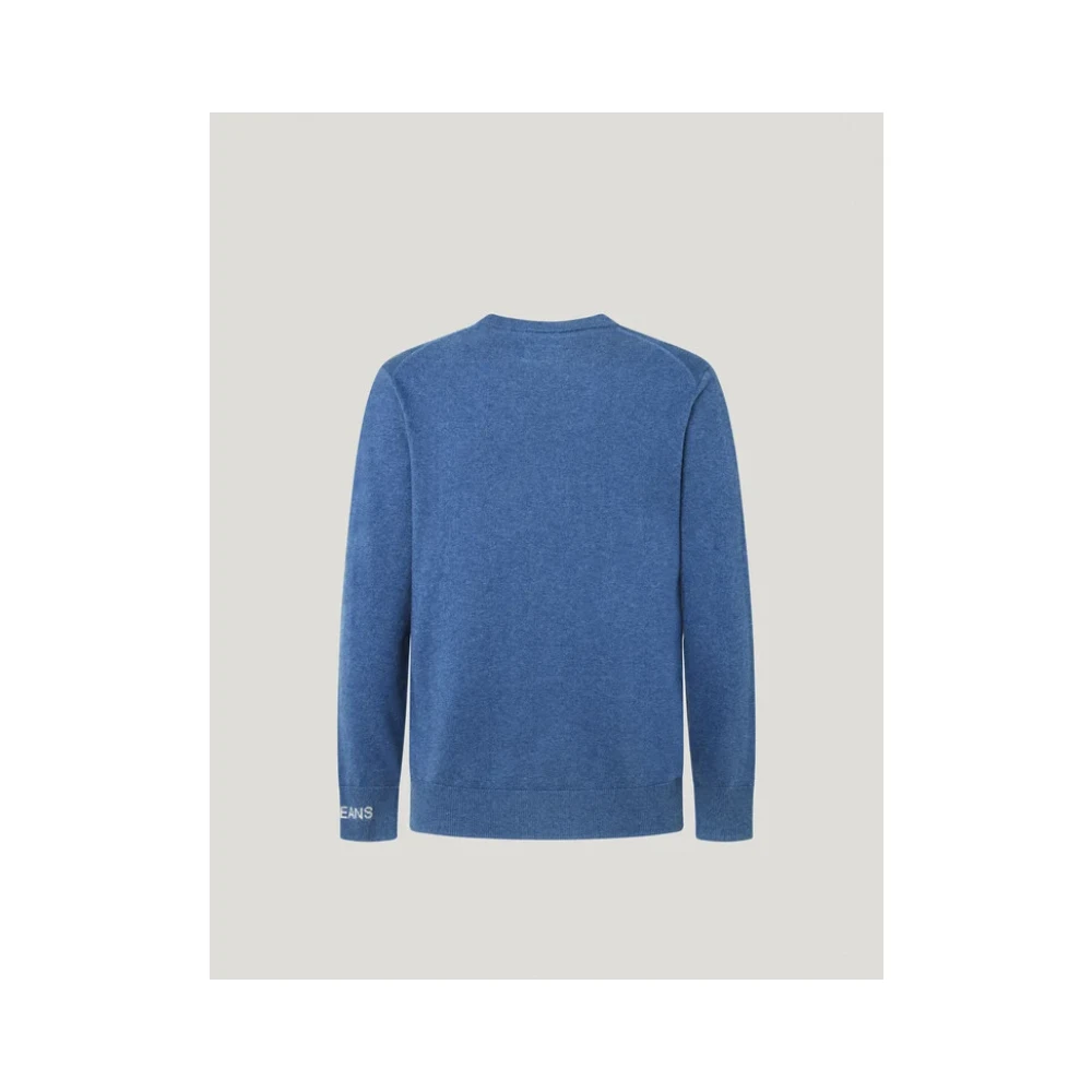 Pepe Jeans Regular Fit Katoen Wol Kasjmier Trui Blue Heren
