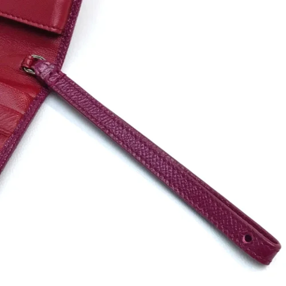 Bvlgari Vintage Pre-owned Leather wallets Pink Dames