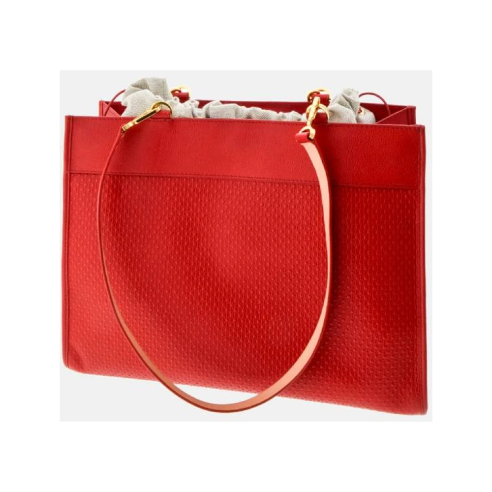 Carolina Herrera Luxe Shoppingtas met Initialen Insignia Red Dames