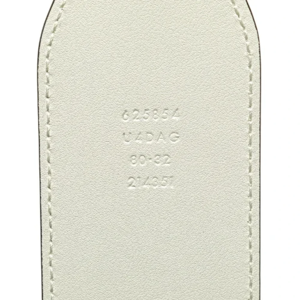 Gucci Vintage Pre-owned Leather belts White Dames