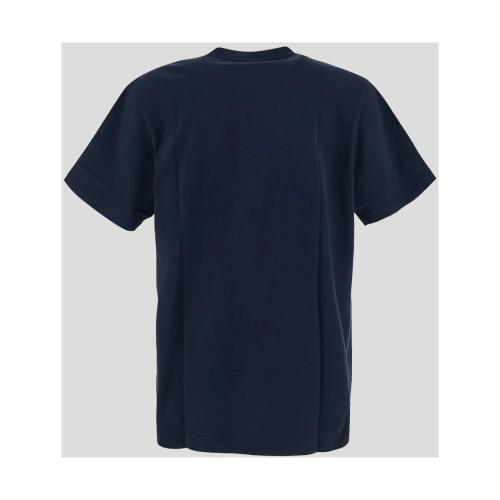 Maison Kitsuné Katoenen T-shirt Blue Heren