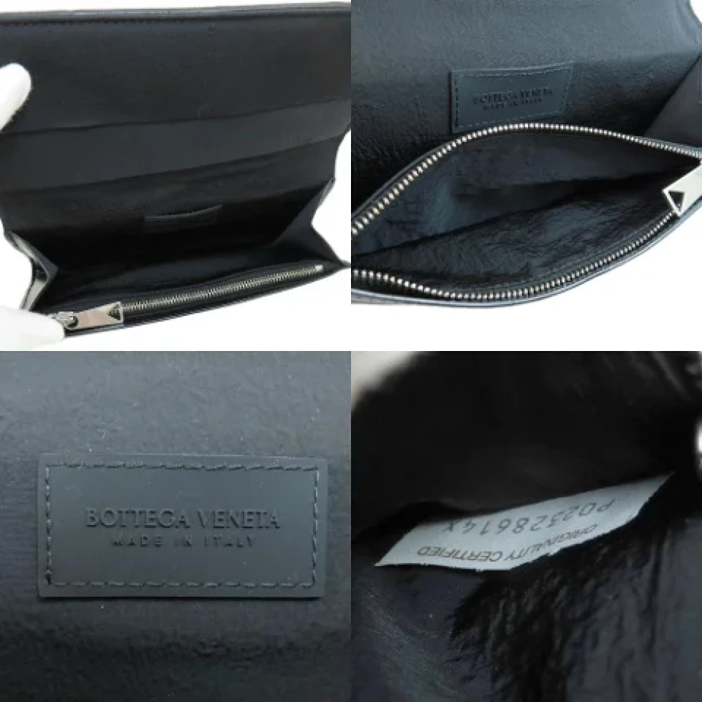 Bottega Veneta Vintage Pre-owned Leather wallets Black Dames