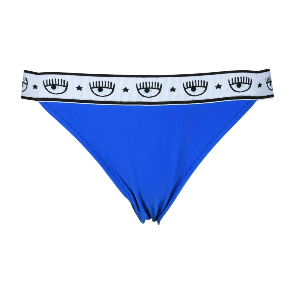 Chiara Ferragni Collection Stijlvol badpak met 80% polyamide Blue Dames