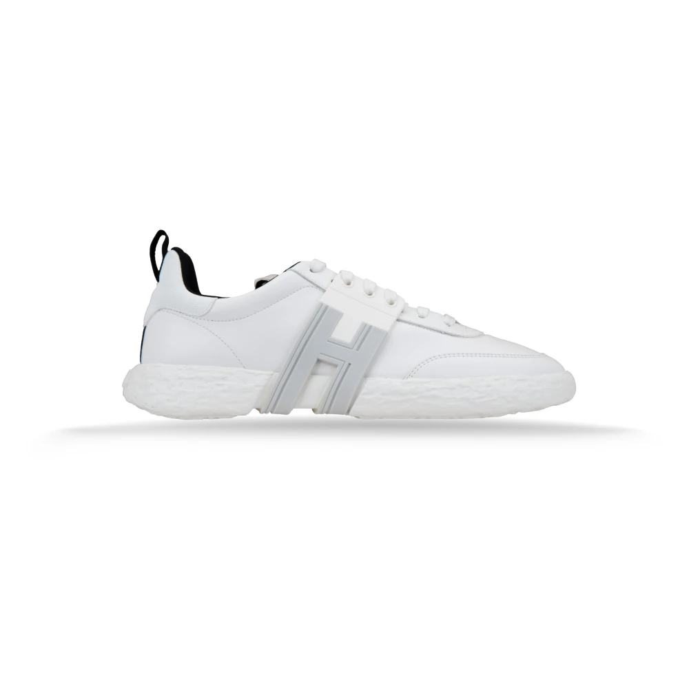 Hogan Heren Veterschoenen van Leer Heren Schoenen Wit