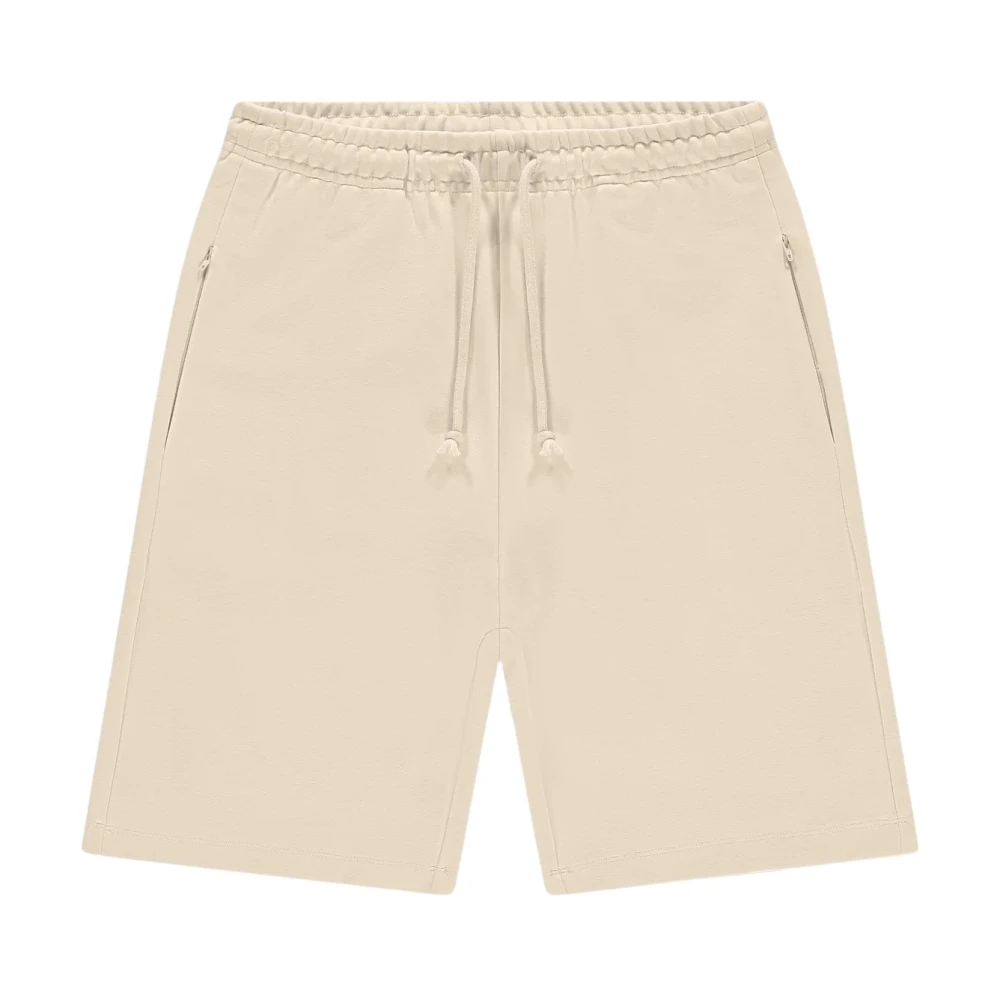 Kultivate Relaxte luxe shorts Whitecap Grey Beige Heren