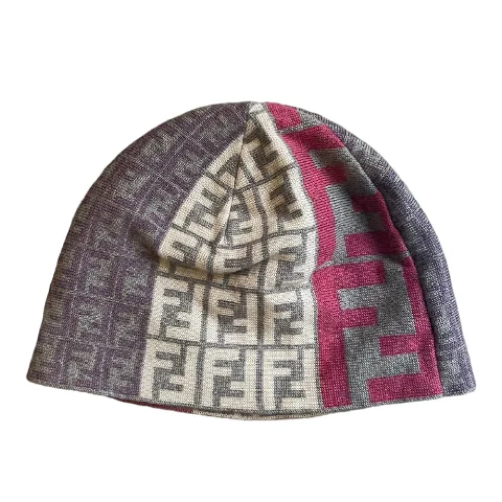 Fendi Vintage Pre-owned Wool hats Multicolor Dames