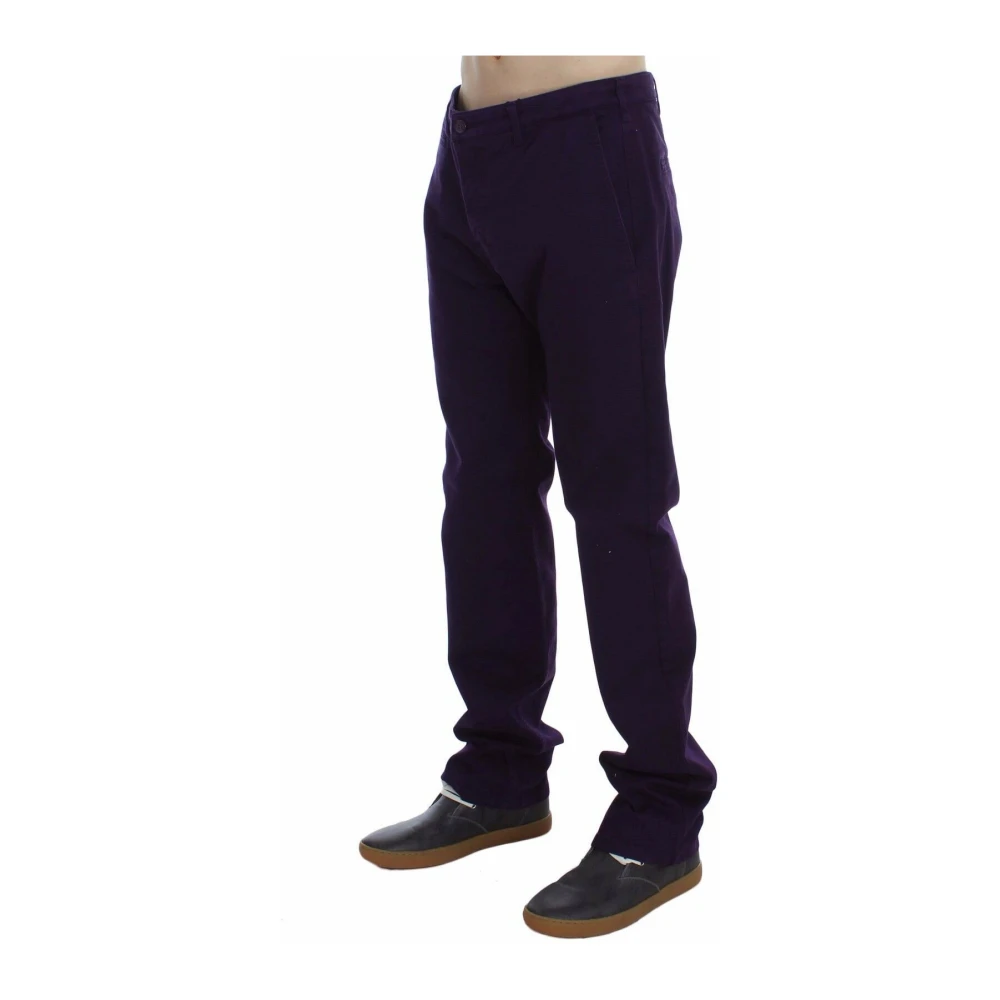 Gianfranco Ferré Lila Stretch Slim Chinos Purple Heren