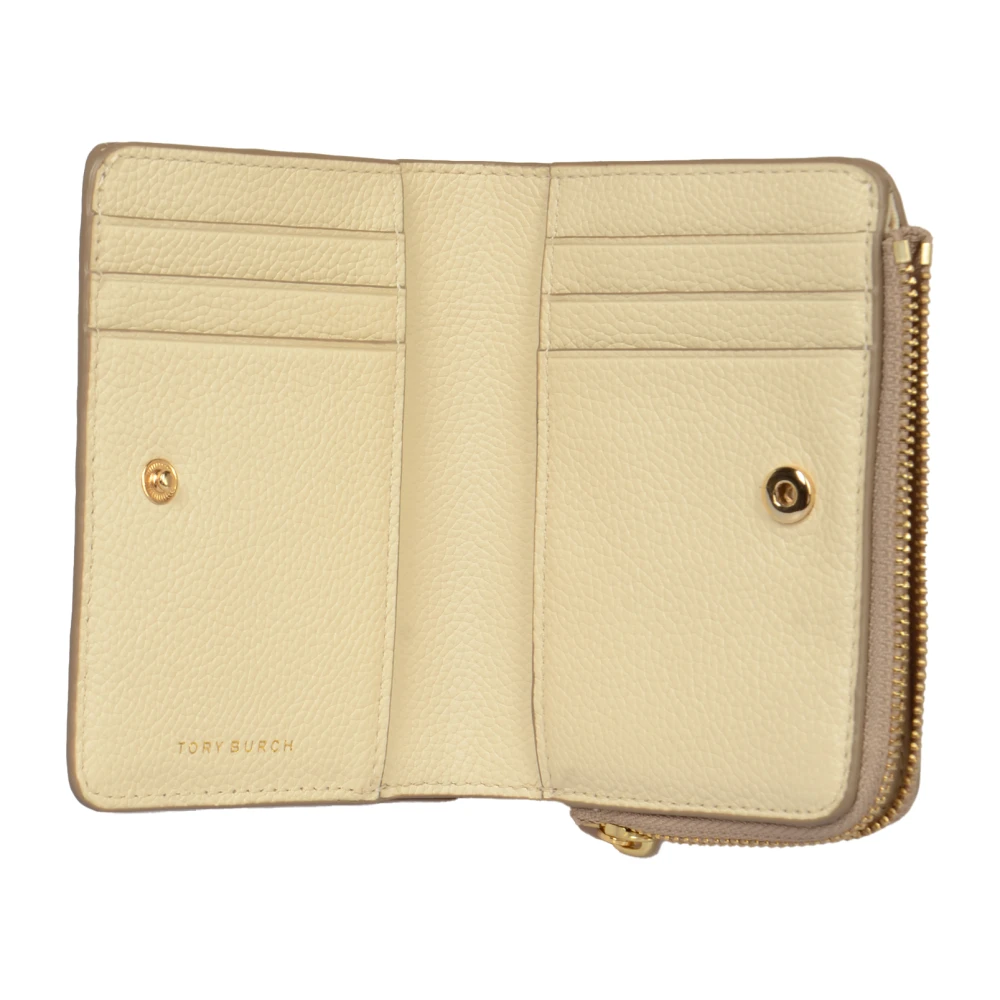 TORY BURCH Bi-Fold Portemonnees voor Vrouwen Beige Dames