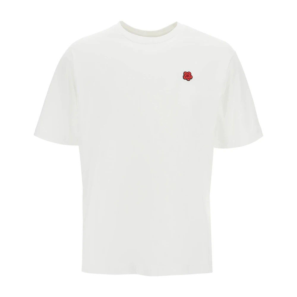 Kenzo Bloemenprint Crew Neck T-Shirt White Heren