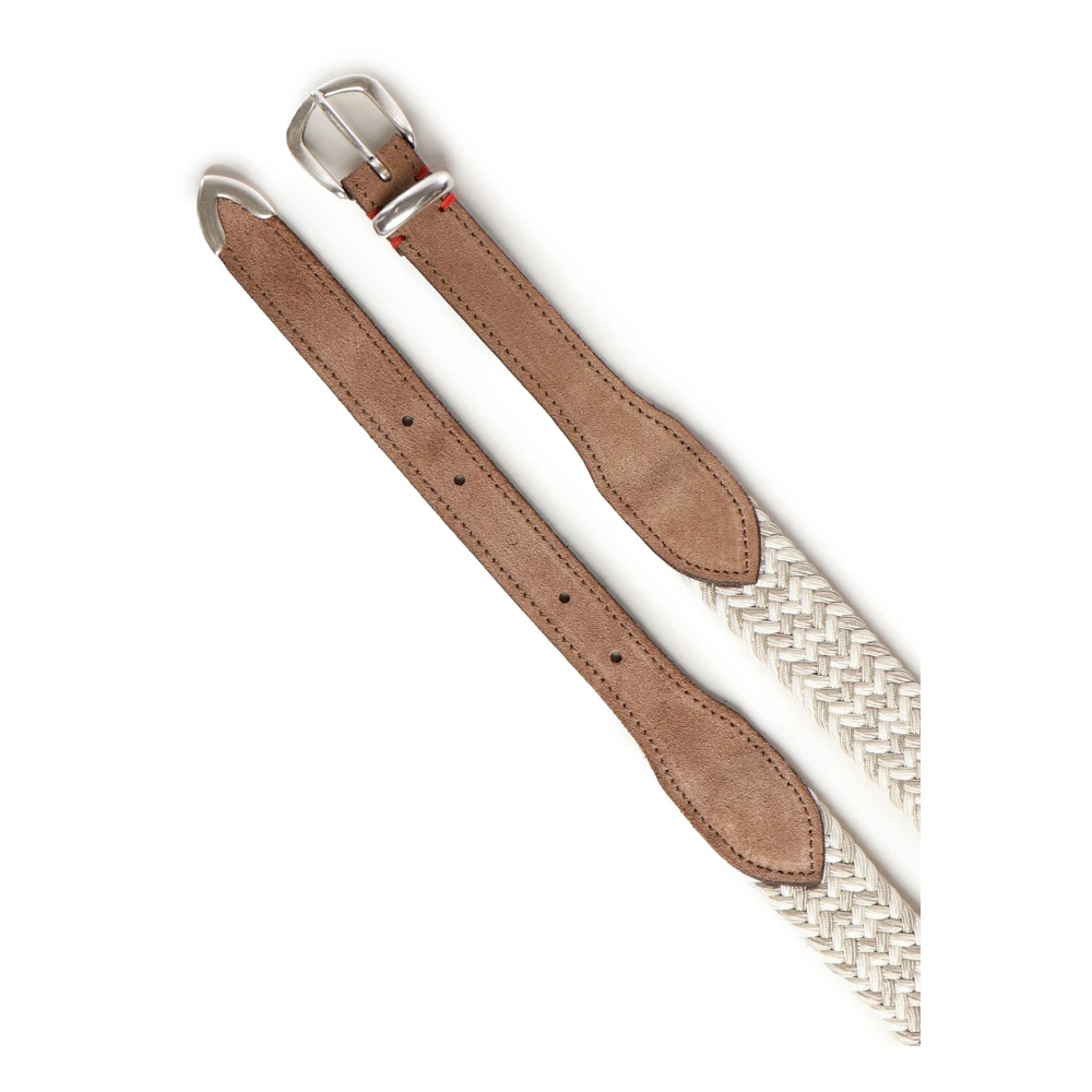 Eleventy Beige Riem met Gespsluiting Beige Heren