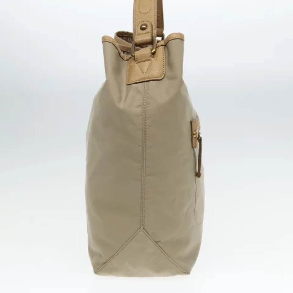 Burberry Vintage Pre-owned Nylon handbags Beige Dames