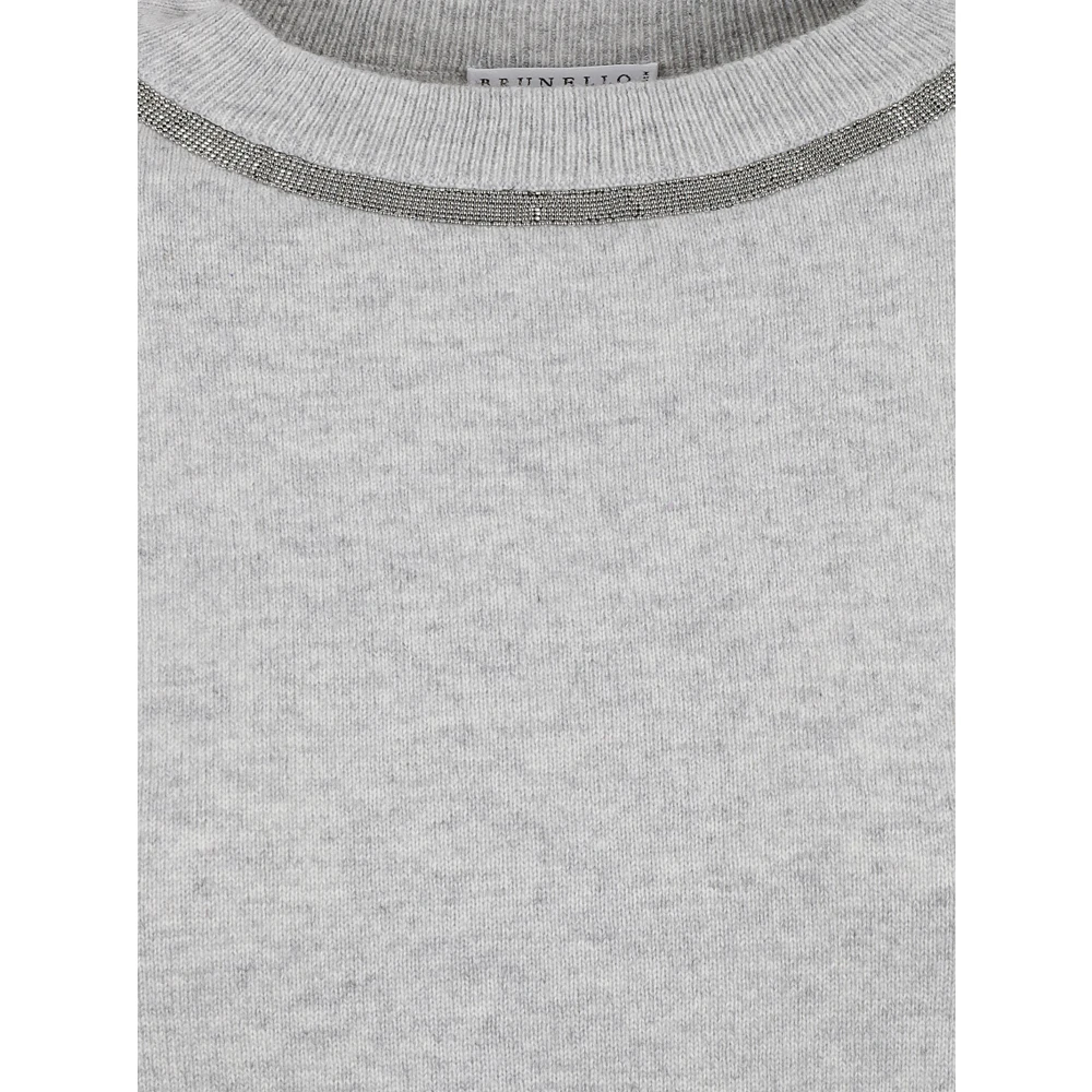 BRUNELLO CUCINELLI Kasjmiertrui voor Mannen Gray Dames