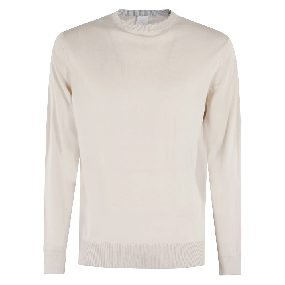 Eleventy Stijlvolle Hals Trui Beige Heren