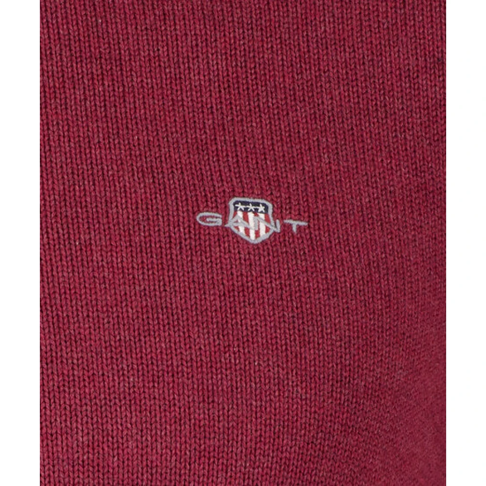Gant Casual Katoenen Halfzip Red Heren