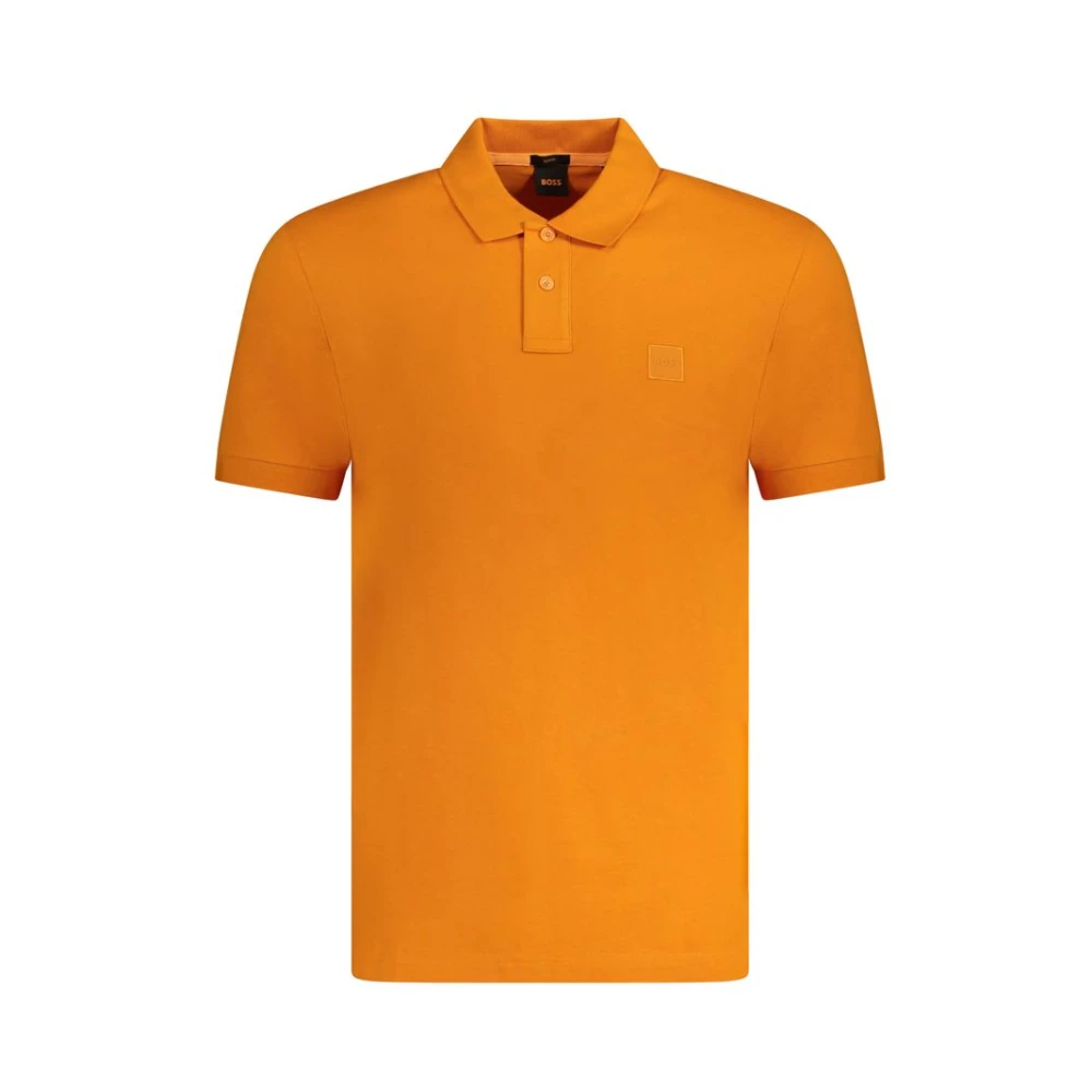 Hugo Boss Polo met logo borduursel Orange Heren