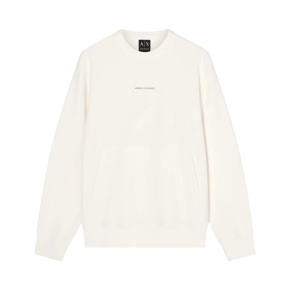 Armani Exchange Men's Beige Cotton Sweatshirt - Sweatshirts - S - Sweatshirts & Hoodies