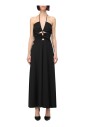 robe-maxi-jaune-creme-col-halter