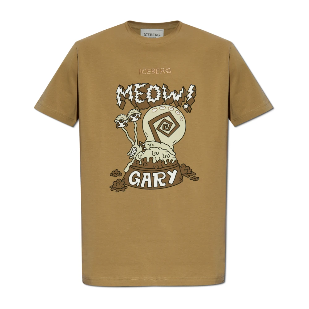 Iceberg - Tops > T-Shirts - Beige - Iceberg - Modalova