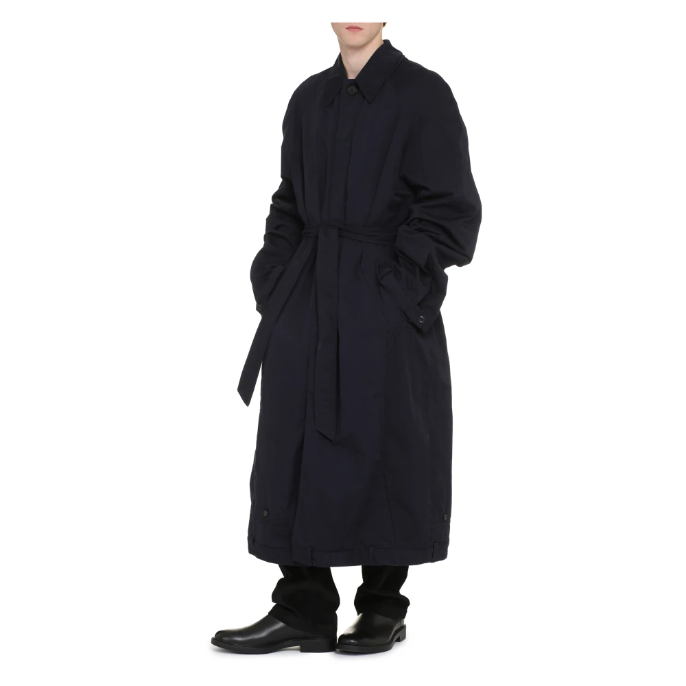 Balenciaga Unisex Katoenen Jas Blue Heren