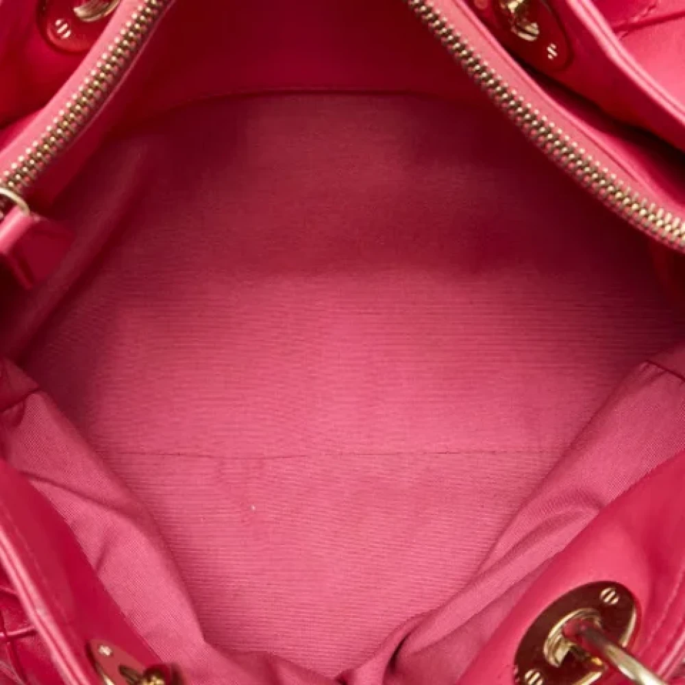 Dior Vintage Pre-owned Leather dior-bags Pink Dames