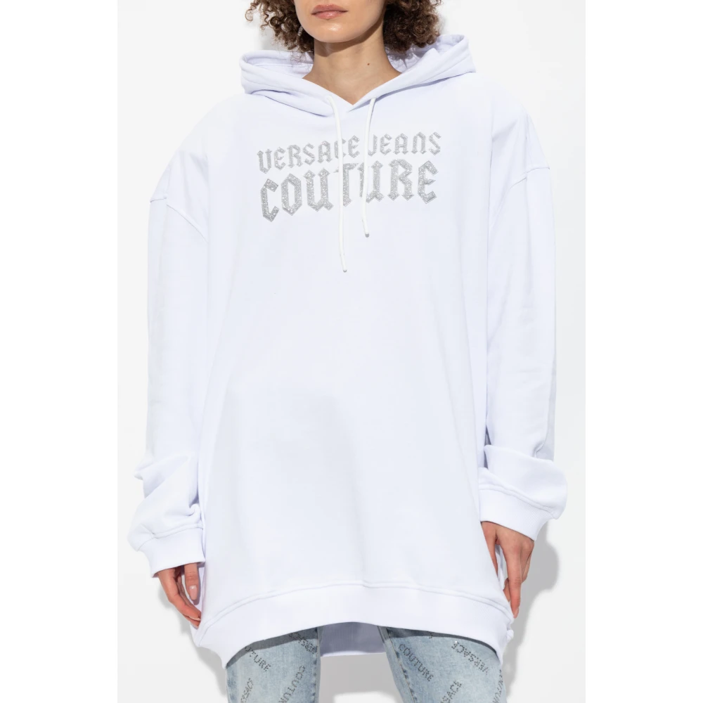 Versace Jeans Couture Oversized hoodie White Dames