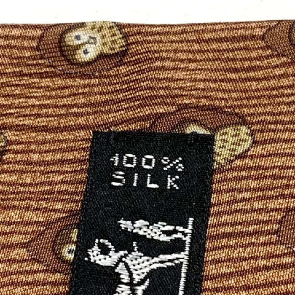 Hermès Vintage Pre-owned Silk home-office Brown Heren