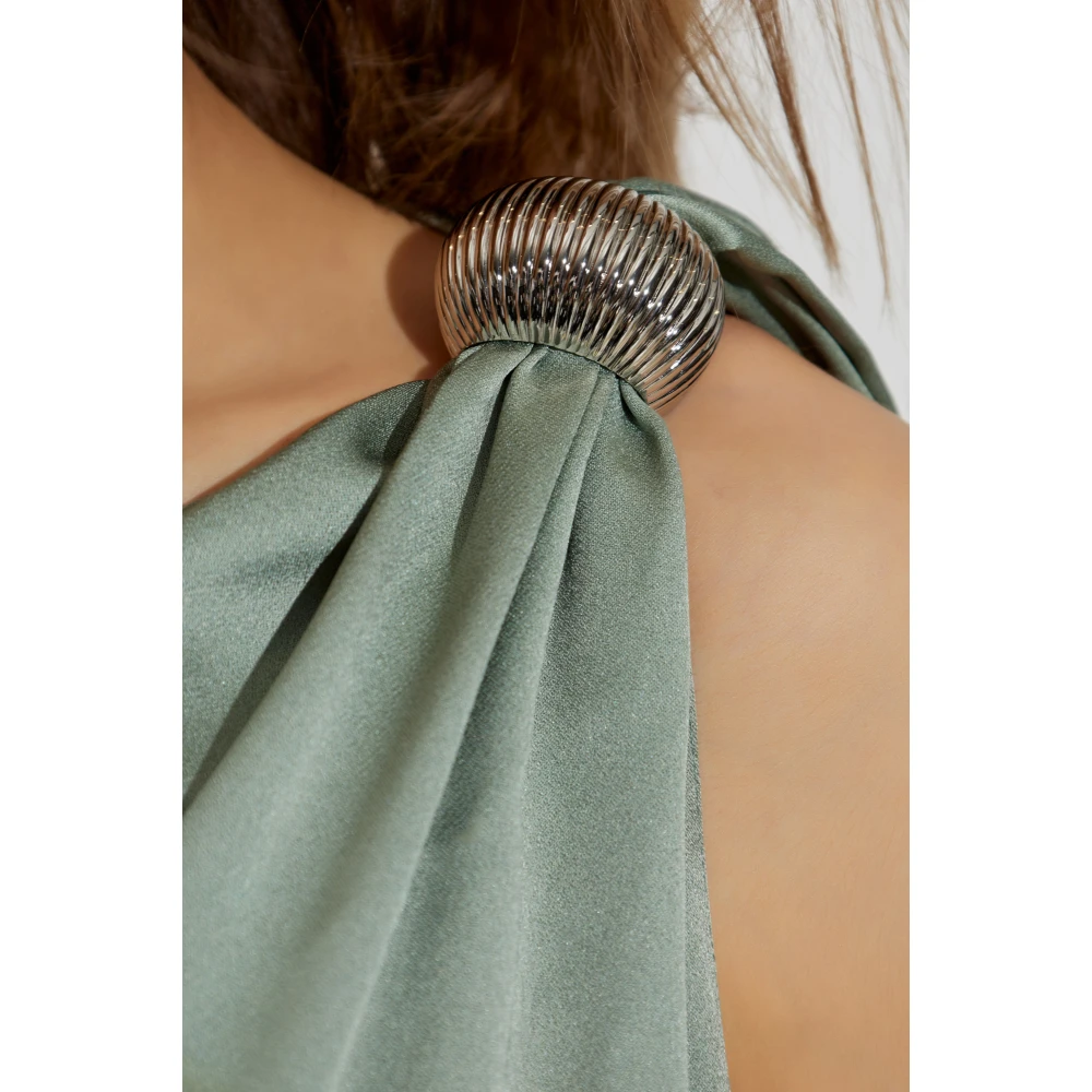 Lanvin Satijnen jurk Green Dames