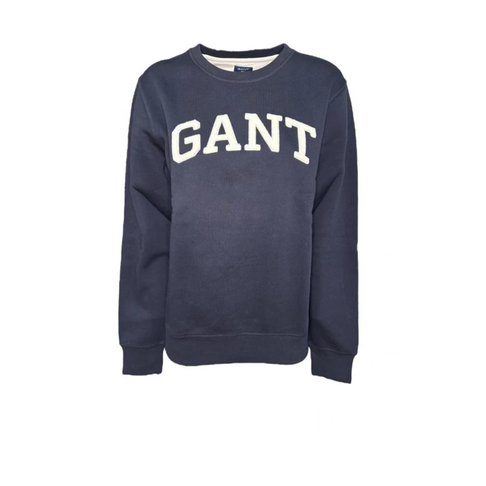Gant Gedrukte Sweatshirts & Hoodies Elastische Band Blue Heren