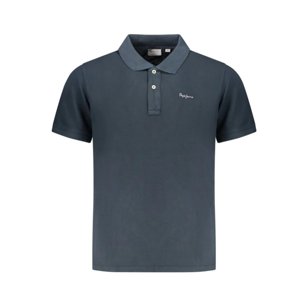 Pepe Jeans Men's Blue Short-Sleeve Polo - Polo Shirts - 2XL - Tops