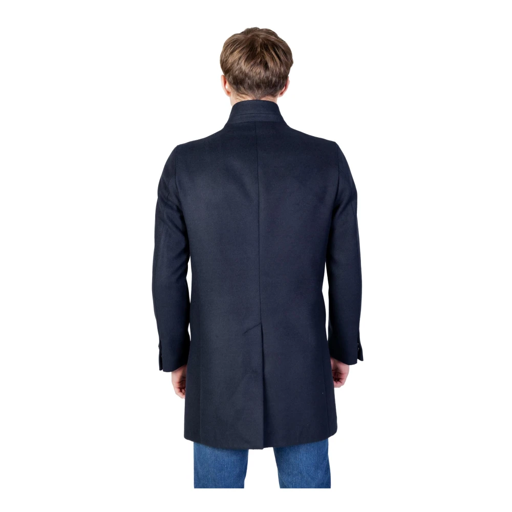Mulish Blauwe Reverskraag Knoopjas Blue Heren