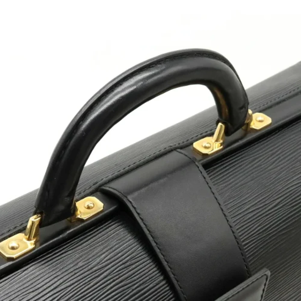 Louis Vuitton Vintage Pre-owned Leather briefcases Black Heren