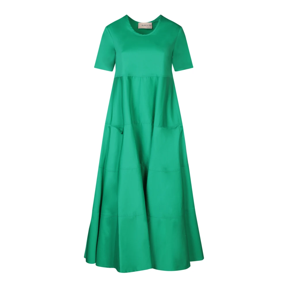 Blanca Vita Roze Uitlopende Jurk Green Dames