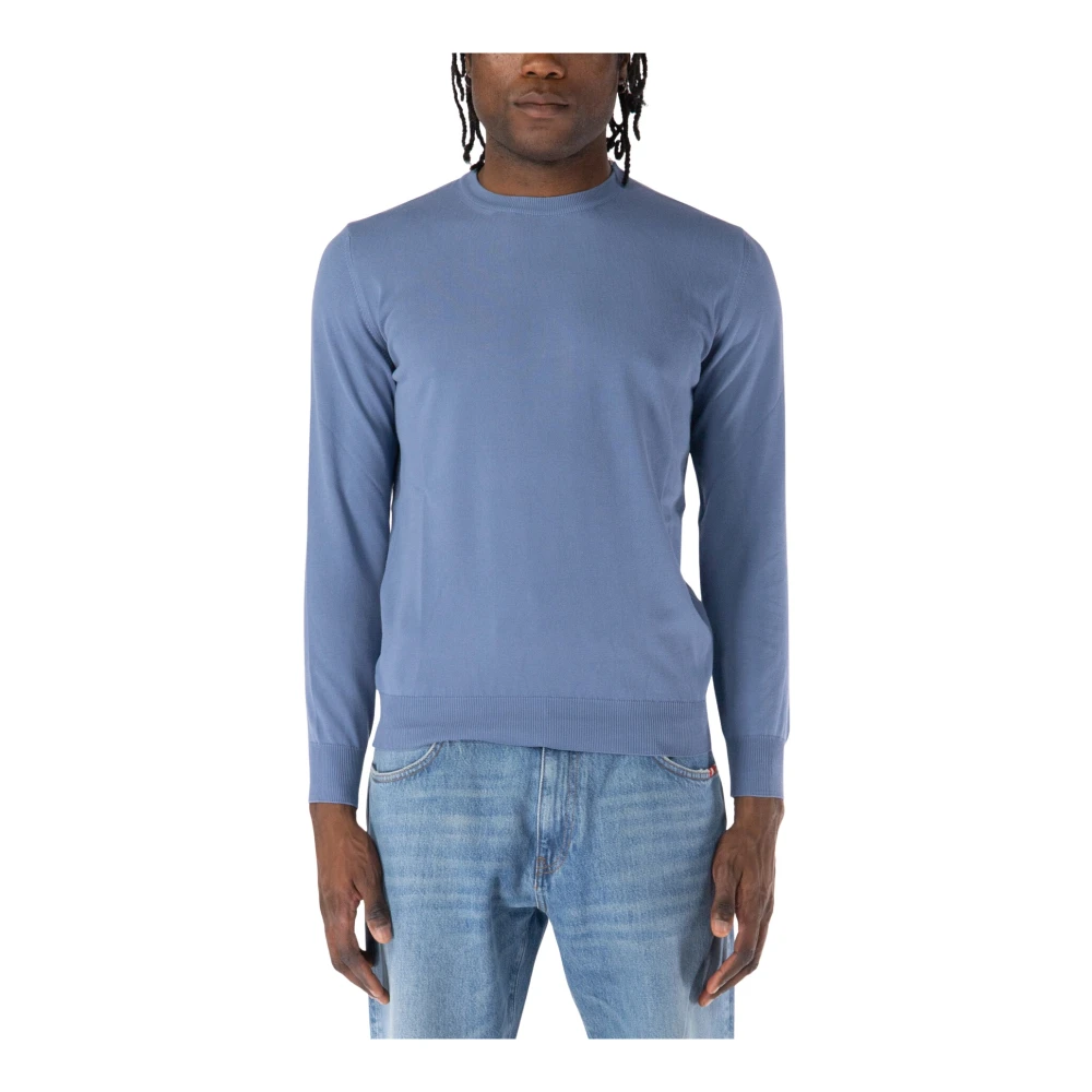 Kangra Men's Blue Round-Neck Knitwear, Xl, Crew Neck Jumper