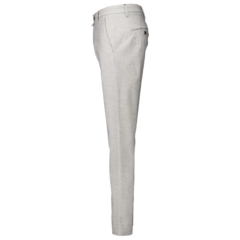 Hand Picked Mantova Chino Lichtgrijze Broek Gray Heren
