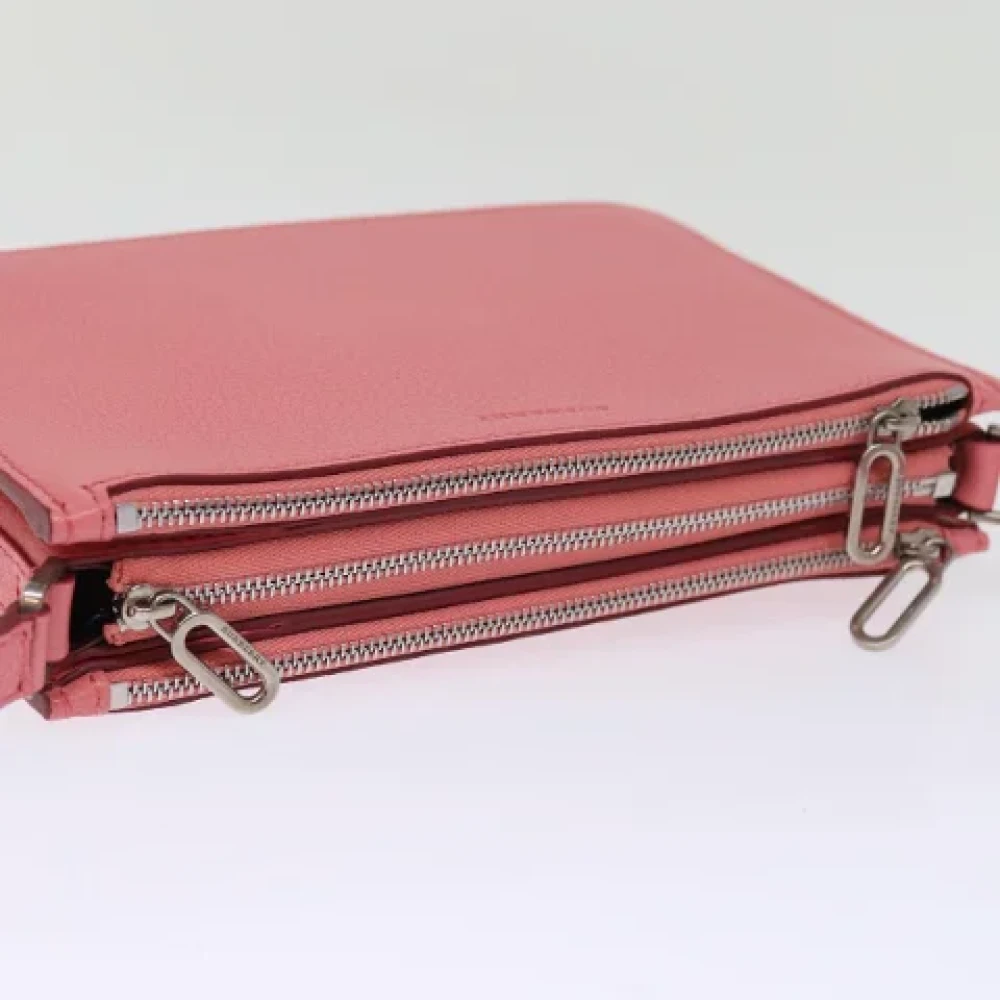 Burberry Vintage Pre-owned Leather shoulder-bags Pink Dames