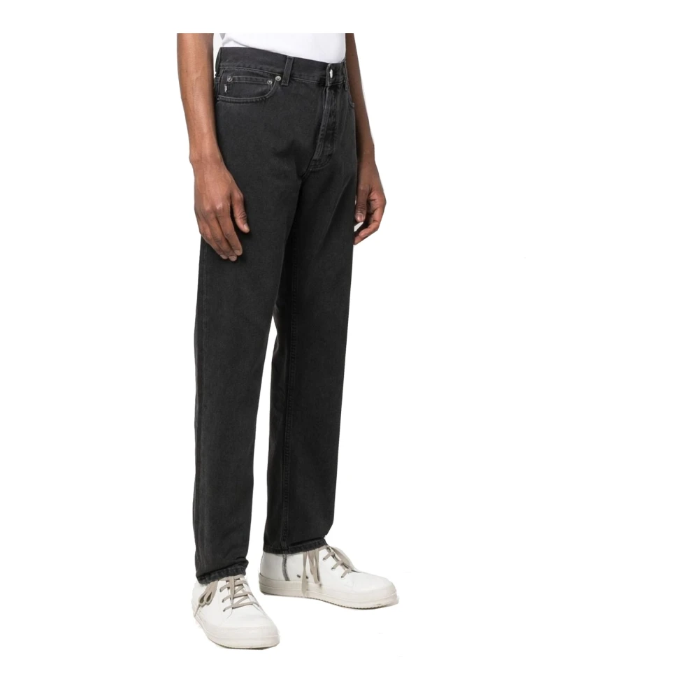 Ambush Slim Denim Jeans met Front Button Black Heren