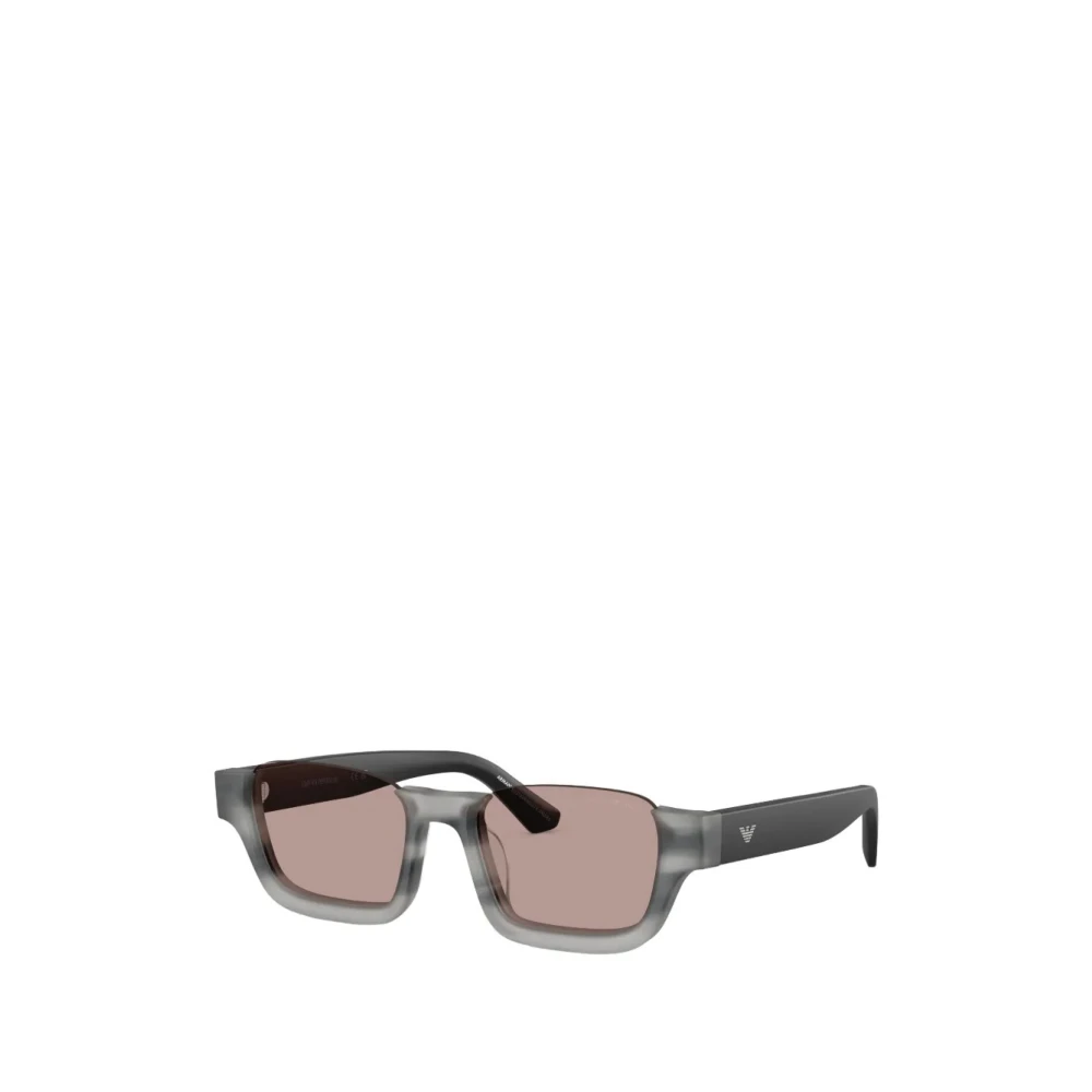 Emporio Armani Unisex Gray Sunglasses, 58 Mm, Rectangular Sunglasses