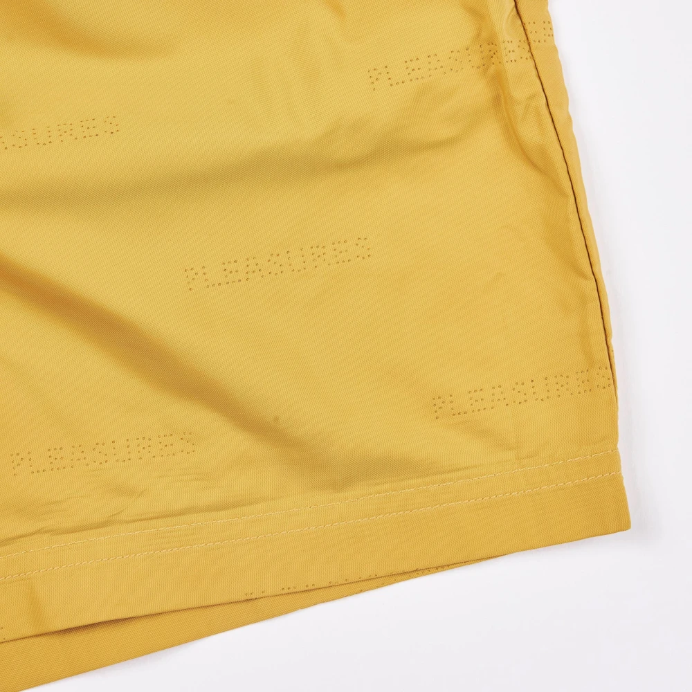 Pleasures Actieve Nylon Shorts Mosterd Yellow Heren