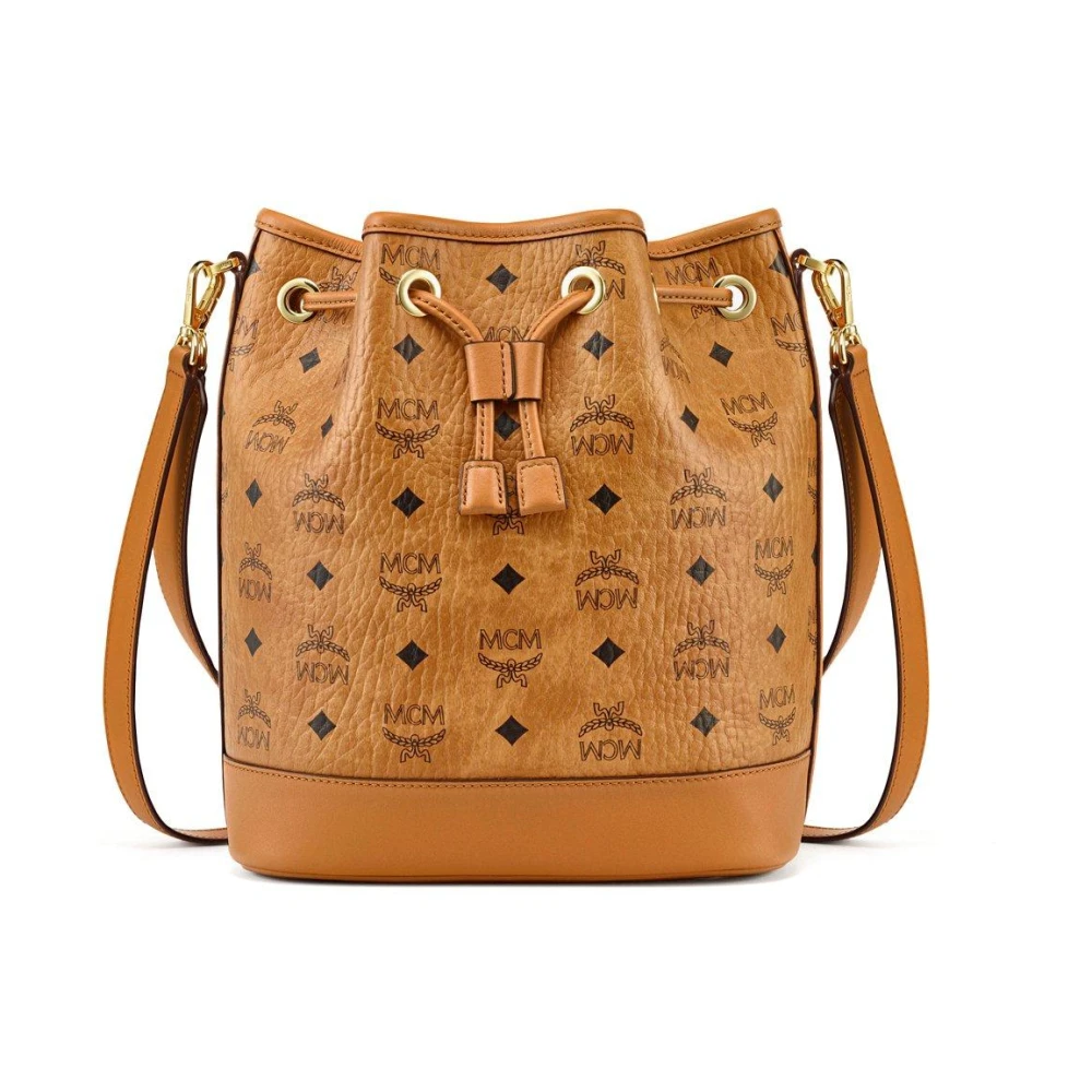 MCM Dessau trekkoordtas in Visetos Brown Dames